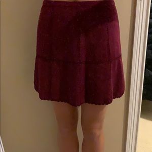 Mini skirt maroon